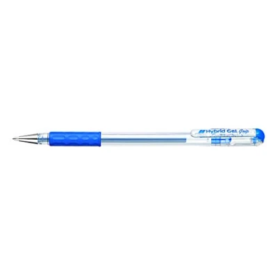 Image de Pentel K116E B Hybrid Gel Grip Lot de 12 stylos roller Bleu Pointe 0,6 mm Trait 0,3