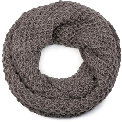 Image de styleBREAKER Écharpe loop en maille avec un motif tricoté épais, foulard tube grossière unie, unisexe 01018157, couleur:Taupe