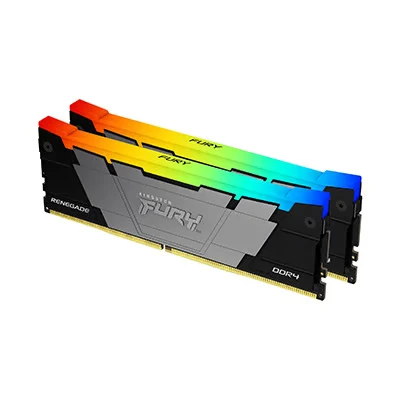 Image de Kingston FURY Renegade RGB 16Go 4266MT/s DDR4 CL19 DIMM (Kit de 2) Mémoire pour PC Game KF442C19RB2AK2/16