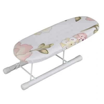 Image de Mini Planche à Repasser de Table avec Pieds pliants Couverture en Coton pour Manches 26,5 * 10,5 8,5 cm(Pivoine)