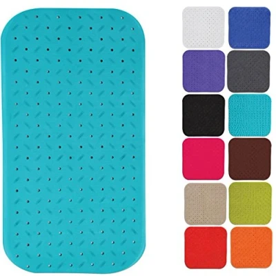 Image de MSV Tapis Fond de Baignoire antidérapant Caoutchouc Class 36x76cm Bleu Ciel