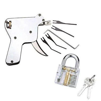 Image de Loboo Idea Pistolet de prise à verrous multiples avec verrouillage pratique transparent, porte, simplicité d&#039;opérateur pour les serruriers débutants et professionnels