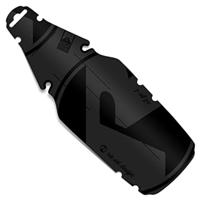 Image de Riesel Design® Garde Boue Rit:ZE L arrière Plus pour la Selle, Montage sur Les Rails de Facile à Installer, Made in Germany Stealth