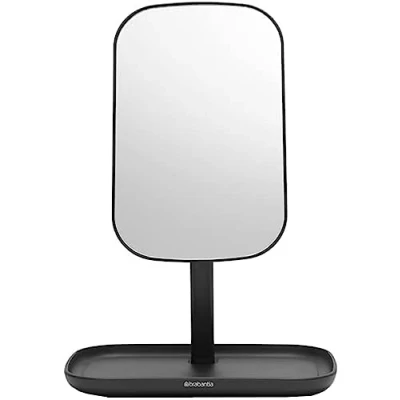 Image de Brabantia ReNew Pèse Personne de Salle Bains À piles en Verre Pesant Jusqu&#039;à 180 kg Système Précis Pieds Antidérapants 4 AAA Incluses Soft Beige 30 x cm
