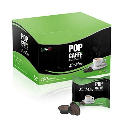Image de Pop Caffè E Mio 2 Lot de 100 capsules café crémeux, compatibles avec Lavazza A Modo