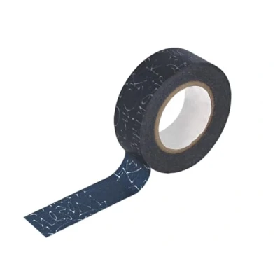 Image de Classiky Ruban adhésif masking tape washi kuckuck bleu marine 18 mm x 15 m.