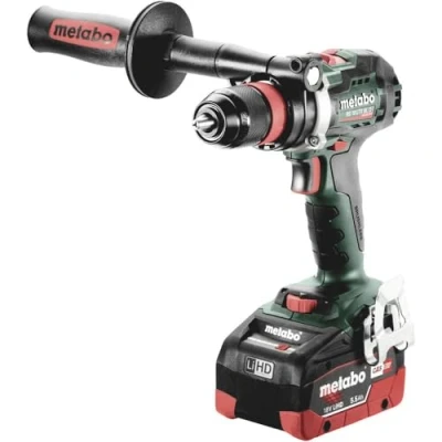 Image de METABO 602359660 Taladro atornillador motor sin escobillas a batería 18V 2x LiHD 5,5Ah Li Ion BS 18 LTX BL Q I con maletín MetaBox