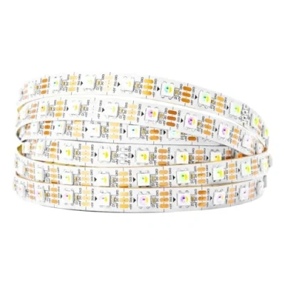 Image de BTF LIGHTING RGBW RGBNW Natural White SK6812 (Similar WS2812B) 16.4ft 5m 60leds/pixels/m Individually Addressable Flexible 4 Color in 1 LED Dream Strip Non waterproof DC5V