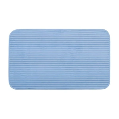 Image de Gözze Tapis de Bain doux antidérapant, 100% Polyester, 50 x 70 cm Bleu ciel
