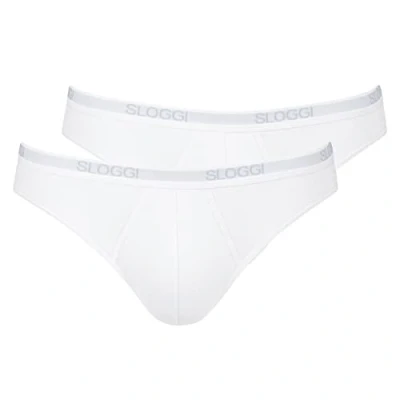 Image de Sloggi Homme Basic Mini 2p Bikini, Blanc, 7 EU