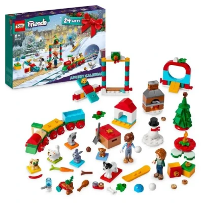 Image de LEGO Friends 41758 Le Calendrier de l&#039;Avent 2023, avec 24 Cadeaux dont 8 Figurines d&#039;Animaux, 2 Mini Poupées, Cadeau Noël Neuf