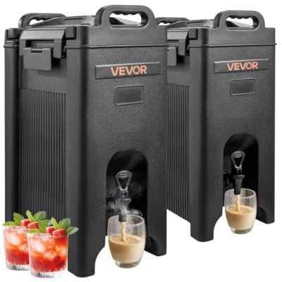 Image de VEVOR Distributeur de Boissons Isotherme Fontaine à Eau Chaud et Froid 19Lx2