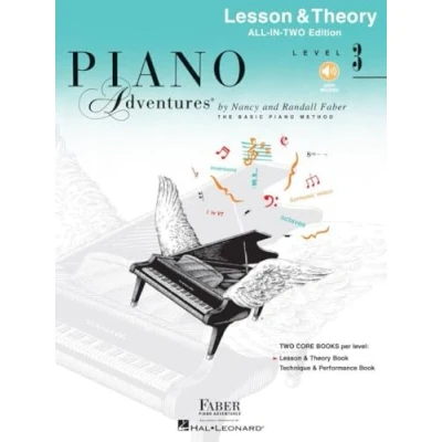 Image de Nancy faber : piano adventures all in two level 3 lesson/theory