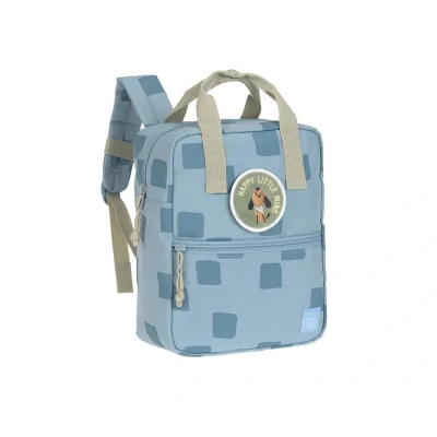 Image de LÄSSIG Sac à Dos pour Enfant avec Sangle de Poitrine Maternelle 28 cm, 7 litres, 3 Ans/Mini carré Motif fête Bleu