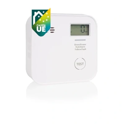 Image de Smartwares détecteur de CO Pile 10 Ans Écran &amp; indicateur LED Bouton Test FGA 13091