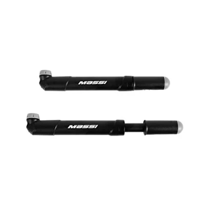 Image de Massi Pompe à vélo Double Valve Gonfleur Unisexe, Noir, Taille Unique