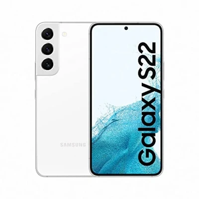 Image de Samsung Galaxy S22, Téléphone mobile 5G 128Go Blanc, Carte SIM non incluse, smartphone Android, Version FR