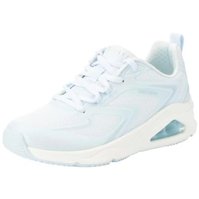 Image de Skechers Femme Tres AIR UNO GLIT Airy, Maille thermofusible à Paillettes Bleu Clair, 37 EU