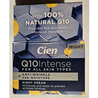 Image de cien Anti Wrinkle Night Cream with Q10, Hyaluronic Acid and Vitamin E 50ml by