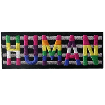 Image de Patch brodé en forme de LGBT Humain, à coudre ou coller avec fer repasser