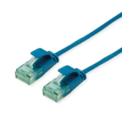 Image de ROLINE RM UTP DataCenter Câble Patch Cat.6A (Class EA), Slim, Bleu, 5 m
