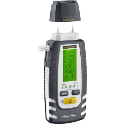 Image de Laserliner Instrument universel de mesure d&#039;humidité Bluetooth avec capteur escamotable MultiWet Master Compact Plus