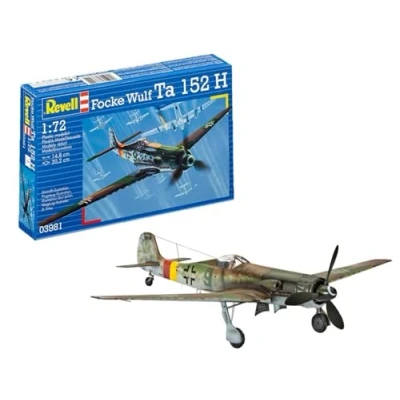 Image de Revell Focke Wulf Ta 152 H Kit de modélisme, RG3981, Coloris Assortis, 14.8 cm Length,20.2cm span Width