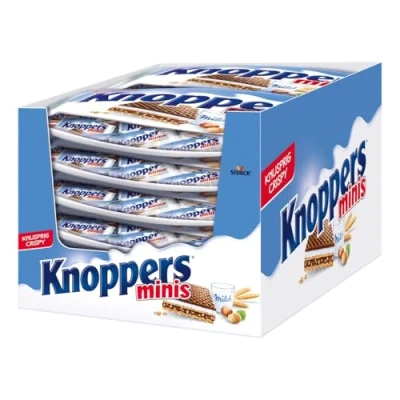 Image de Knoppers Minis 12 x 200 g Gaufres farcies avec crème de lait et nougat