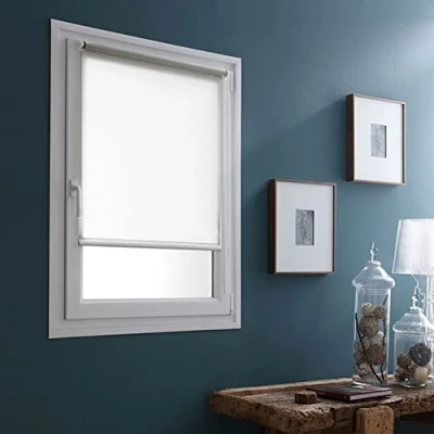 Image de MADECOSTORE Store Enrouleur tamisant sans percer Blanc L56 x H170cm