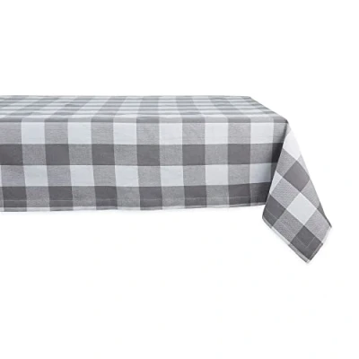 Image de DII Buffalo Check Collection Nappe de Table Classique Ferme, 152,4 x 213,4 cm, Gris et Blanc