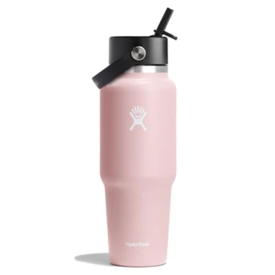 Image de Hydro Flask 32oz / 946ml Wide Mouth Travel Bottle + Flex Straw Cap Bouteille d&#039;eau