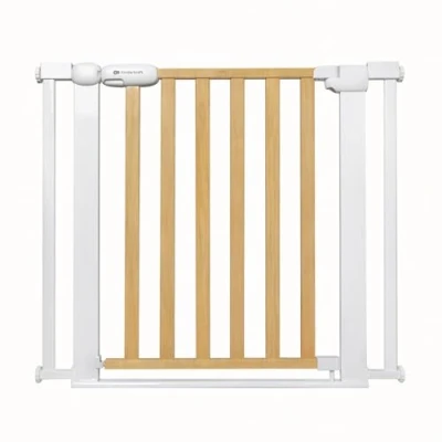 Image de Kinderkraft Lock&amp;GO, Barrière de Sécurité, pour Enfants, Protection, Portes et Escaliers, 90 degrés d&#039;ouverture, 75 à 103 cm, Bois