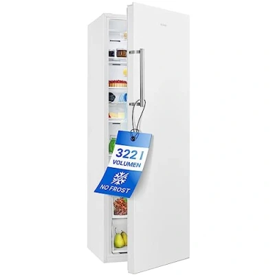 Image de Bomann, Réfrigérateur colonne, 60 cm de large, 322 litres, NoFrost, MultiAirflow, Fonction refroidissement rapide, économie d&#039;énergie, VS7345, Blanc