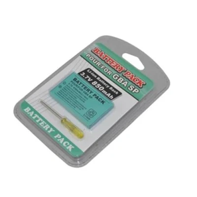 Image de BenjiPower Batterie de Remplacement Compatible Gameboy Advance SP (GBA SP) 850mAh Lithium ION avec Tournevis