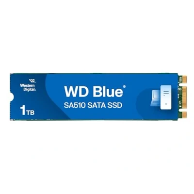 Image de WD Blue SA510 SSD 1 To, disque interne, Vitesee de lecture jusqu&#039;à 560 Mo/s, 2.5&quot; SATA SSD, Comprend Acronis True Image pour WD, Clonage et migration.