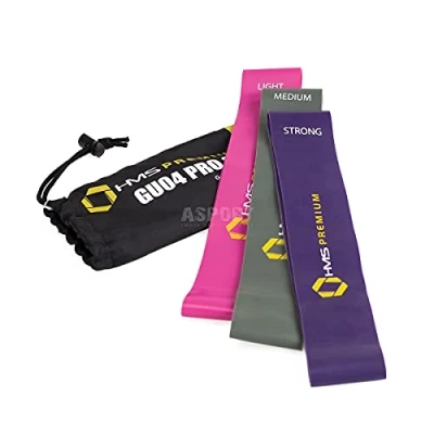 Image de Ensemble de caoutchouc d&#039;exercice HMS GU04 PRO SET Bandes résistance en latex pour Fitness Crossfit