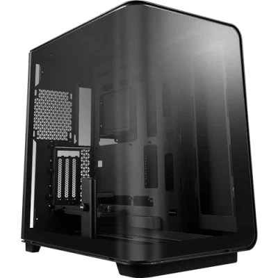 Image de MSI MEG Maestro 700L PZ Boîtier PC Tour Moyen E ATX, Support Vertical pour GPU et câble Riser PCIe 4.0, Aluminium Monobloc, Verre trempé incurvé à 270 degrés, USB Type C (20Gb/s)