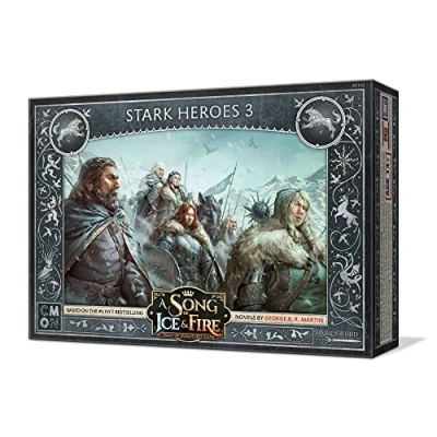 Image de CMON A Song of Ice and Fire Jeu de figurines Stark Heroes III Développez vos forces avec les héros emblématiques Heroes! stratégie pour adultes, à partir 14 ans, 2 joueurs et plus,