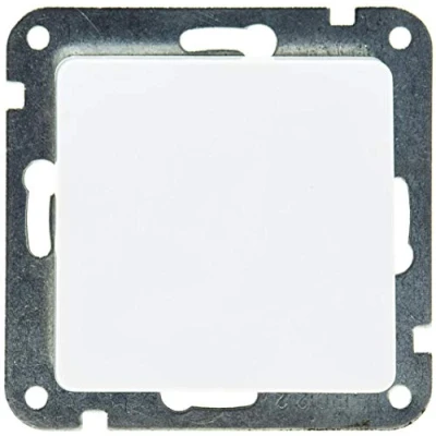 Image de Delphi Interrupteur va et vient encastré 230 V sans cadre Raccord de serrage confortable Blanc
