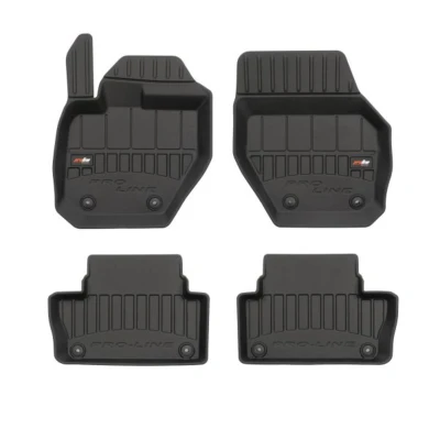 Image de FROGUM 3D408517 Ensemble de tapis sol Caoutchouc avant et arrière 4 noir Sur mesure VOLVO: XC60 I