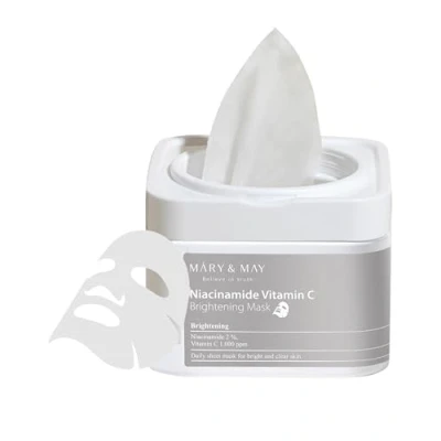 Image de [Mary&amp;May] Masque éclaircissant Niacinamide Vitamine C 400g 30EA