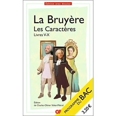Image de Les Caractères, Livres V X PROGRAMME NOUVEAU BAC 2022 1ère Parcours « La comédie sociale » Livre d’occasion Correct