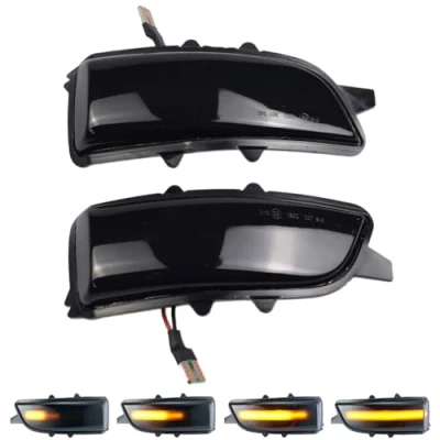 Image de Paire de clignotants LED dynamiques pour Volvo C30 S80 2007 2013 S40 V50 2012 S60 C70 V40 V70