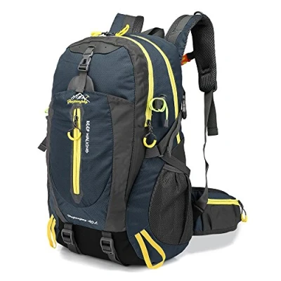 Image de Sac à dos 40 l Lixada, imperméable, pour trekking, camping, escalade, peut loger un ordinateur portable, noir foncé