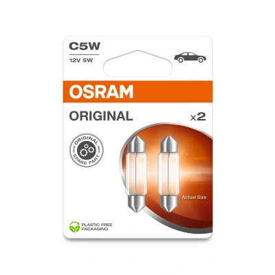 Image de Ampoule, feu éclaireur de plaque OSRAM 6418 2BL