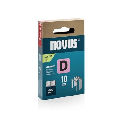 Image de Novus Tools 042 0790 Agrafes à fil plat D type 53F, gris, 10 mm