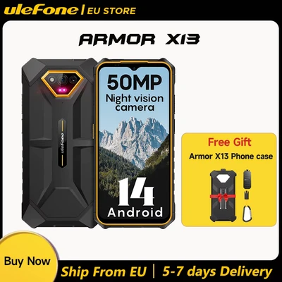 Image de Téléphone Portable Ulefone Armor X13 6 Go RAM 64 Stockage Tout Noir