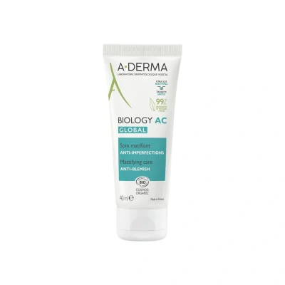 Image de A Derma Crème de jour Biology Ac Global Soin Matifiant Anti Imperfections 40 ml