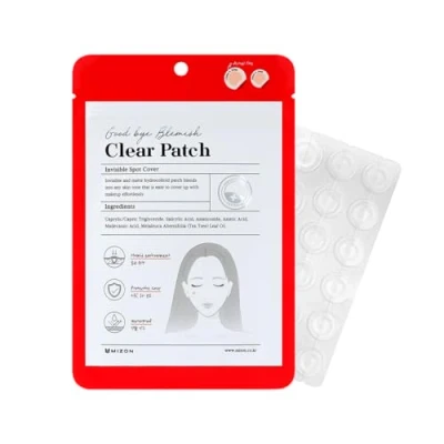 Image de [MIZON] GOOD BYE BLEMISH CLEAR PATCH (x44) Korean Skincare Patchs Anti Imperfections ultra discrets &amp; fins Soin Apaisant et Camouflage Parfait de l&#039;acné BHA Tea Tree