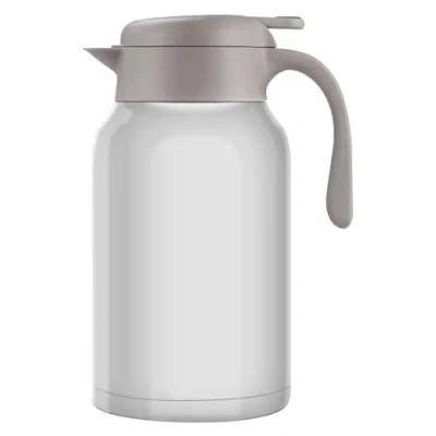 Image de Luvan Thermos, 2 l, Carafe Isotherme en Acier Inoxydable, Fonction Maintien au Chaud, Froid, 24 Heures (Blanc)